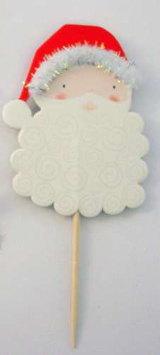 Santa Face Cupcake Toppers - Click Image to Close